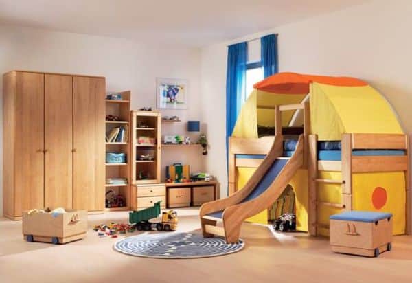 Um playground infantil no quarto garante mais momentos divertidos na infância de seus filhos (Foto: Divulgação)