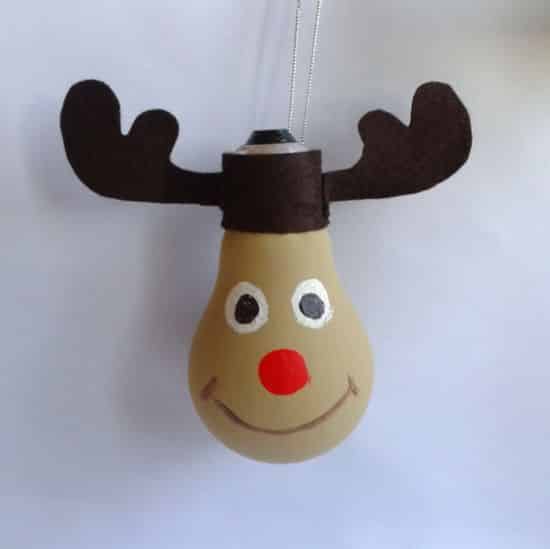 Com este artesanato de Natal infantil seus filhos ficarão ainda mais animados com os festejos de fim de ano (Foto: guidecentr.al)