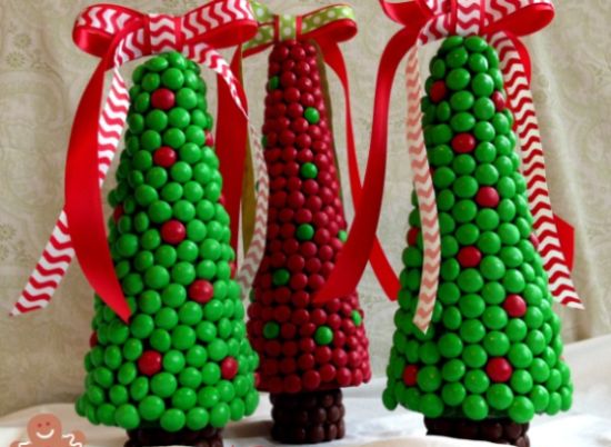 Esta árvore de Natal de chocolate vai ser o diferencial de seu décor de final de ano (Foto: lachocolefestasinfantis.blogspot.com.br)