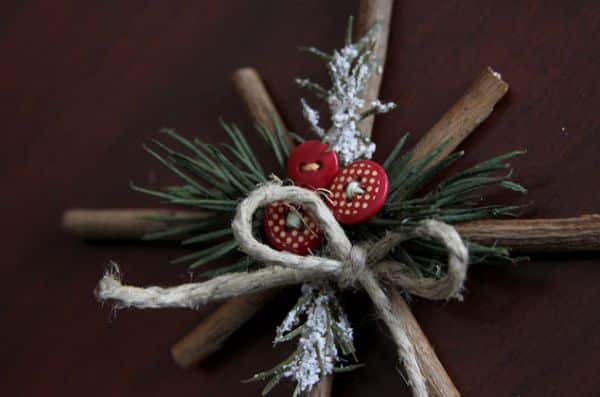Artesanato de Natal com Galhos de Árvore Artesanato de Natal com Galhos de Árvore
