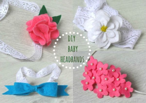 Headband para bebê com feltro pode também ser fonte de renda extra (Foto: homelifeabroad.com)