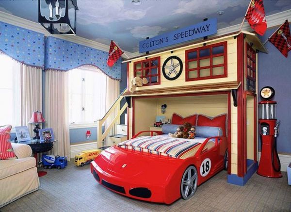Decoração de quarto infantil masculino tema carros é linda e divertida (Foto: soumae.org)