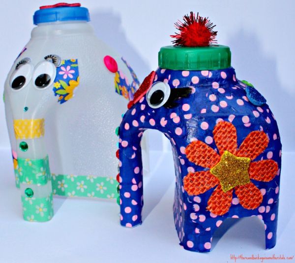 Esta reciclagem para artesanato infantil é divertida e muito criativa (Foto: thereandbackagainamotherstale.com)