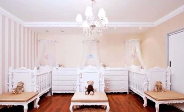 Use a criatividade para montar a decoração infantil de quarto de gêmeas (Foto: pinterest.com)