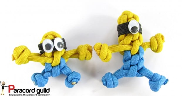 Chaveiro Minions com corda é muito fofo (Foto: paracordguild.com)