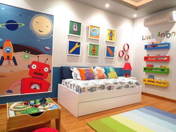 Invista pesado na decoração colorida infantil para quarto (Foto: pinterest.com)