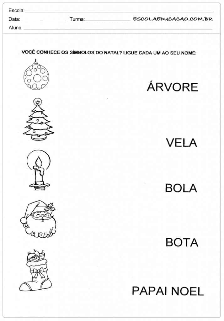 Dicas de Atividades Educação Infantil Natal para Imprimir