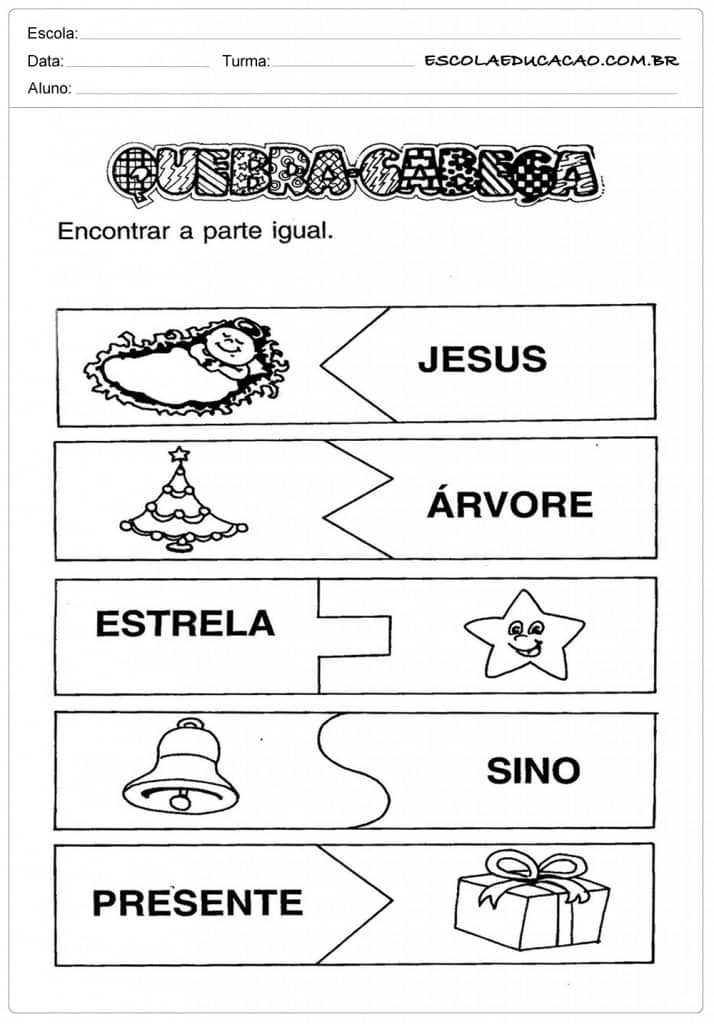 Dicas de Atividades Educação Infantil Natal para Imprimir