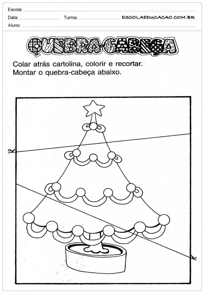 Dicas de Atividades Educação Infantil Natal para Imprimir