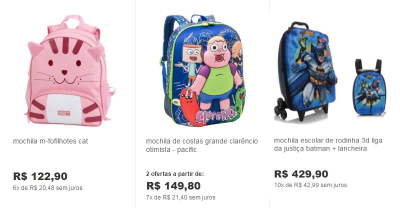 Dicas de Mochilas Infantis 2017