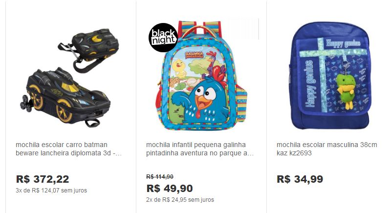 Dicas de Mochilas Infantis 2017