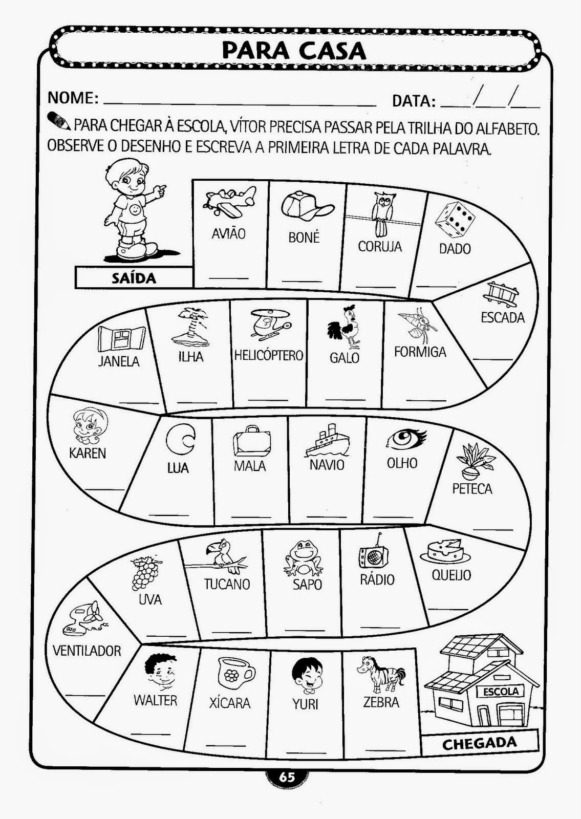 Atividades Infantil Alfabetização para Imprimir Atividades Infantil Alfabetização para Imprimir