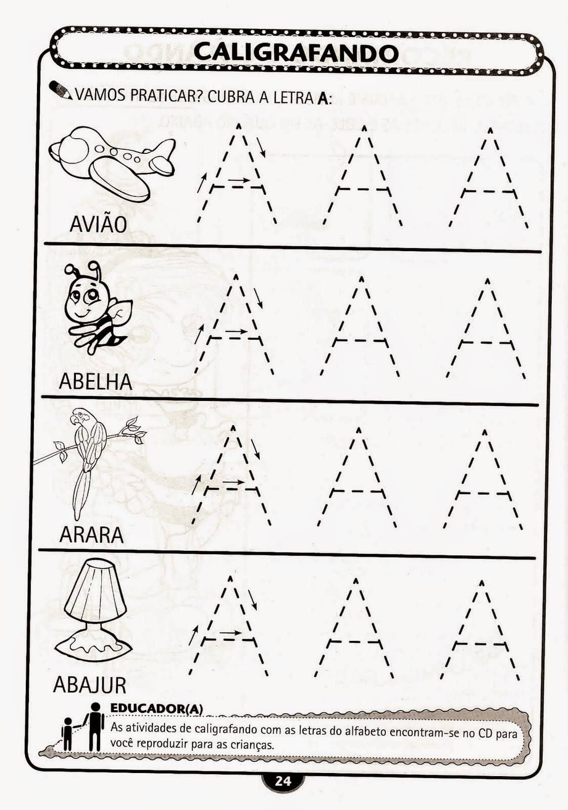 Dicas de Atividades Infantil Alfabetização para Imprimir