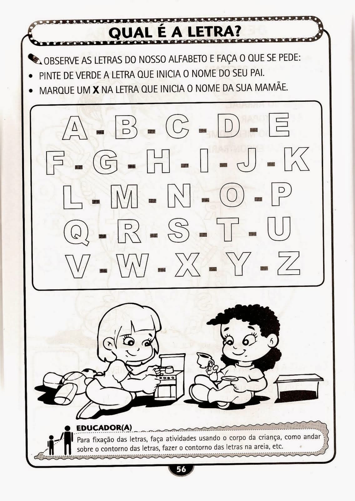 Dicas de Atividades Infantil Alfabetização para Imprimir