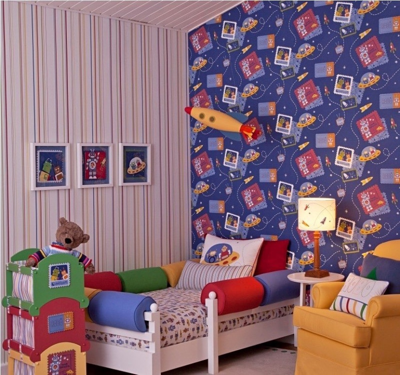 Dicas de Decoração de Quarto com Papel de Parede Infantil