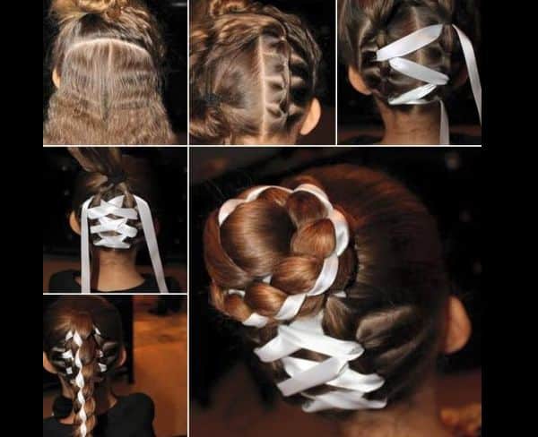 como fazer penteado com trança infantil 