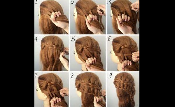 penteado com trança infantil laterais 