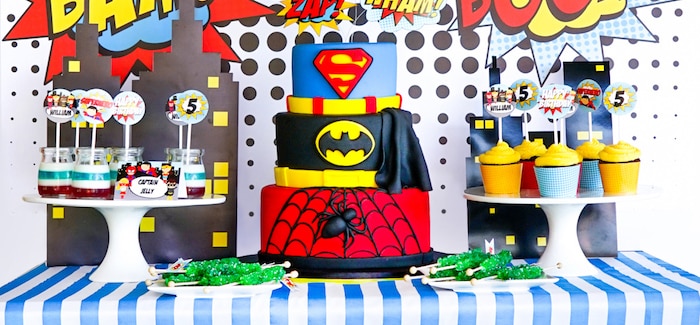 tema infantil super herois