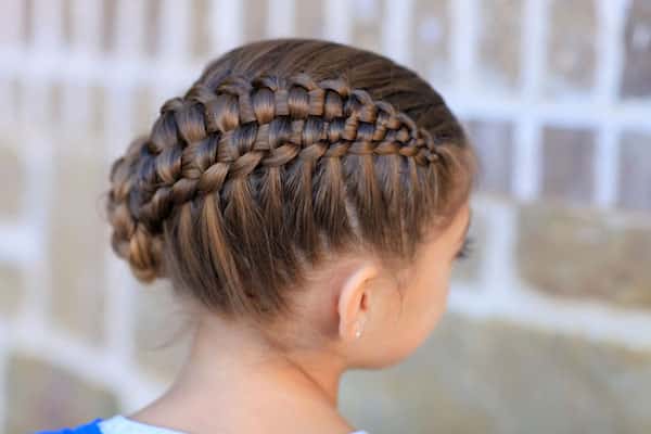 penteado com trança infantil fashion