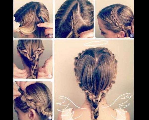 penteado com trança infantil como fazer 