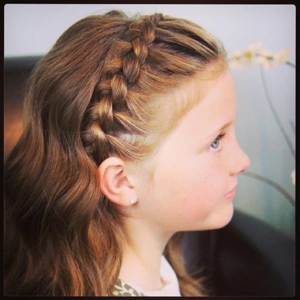 penteado com trança infantil tiaras 