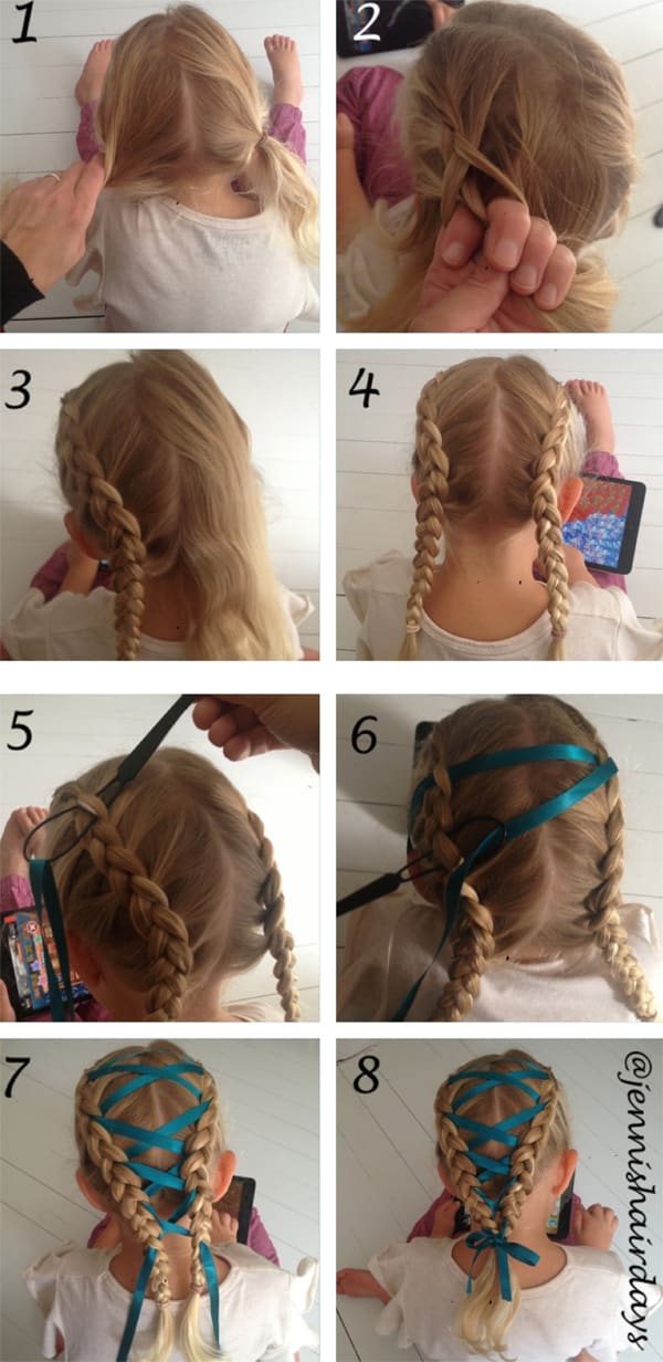 tutorial penteado com trança infantil 