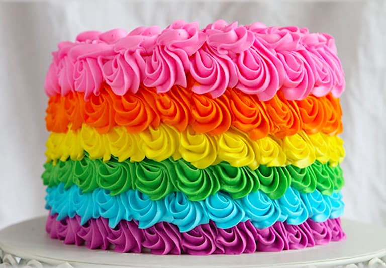 Smash the cake arco iris