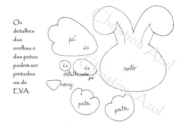 moldes lembrança de pascoa de eva 
