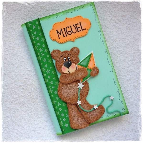 capa de caderno ursinho