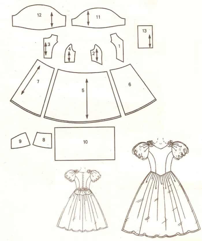 9 moldes de roupinha para boneca grátis - Feltro e moldes para artesanato   Roupas para bonecas, Moldes para vestuário de bonecas, Roupas para barbie