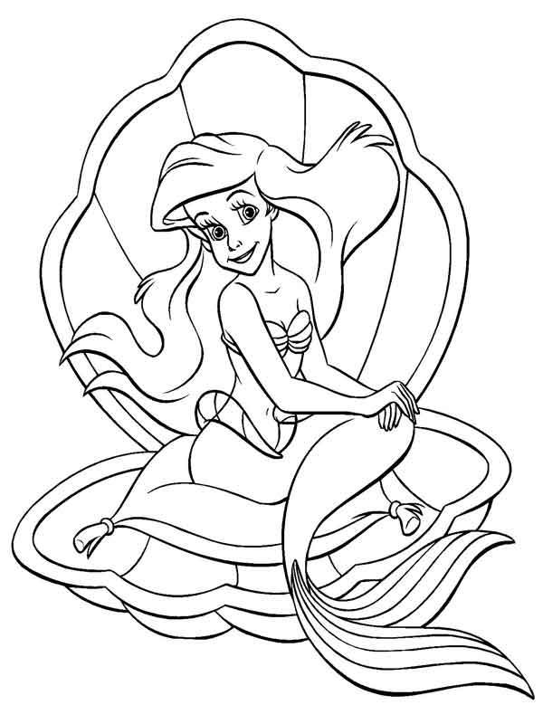 Desenhos para pintar Ariel
