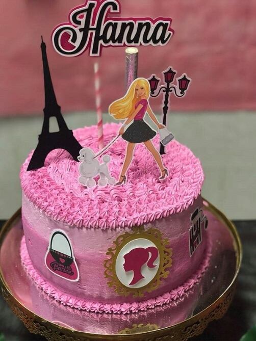 Bolo da Barbie: Paris, Princesa, Popstar, Bailarina