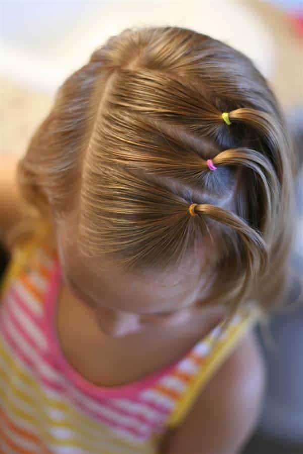 penteado infantil simples cabelo curto