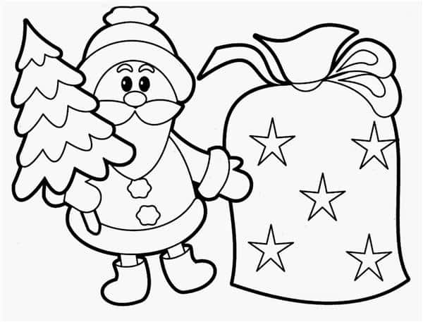 Desenhos de Natal para colorir e coloridos