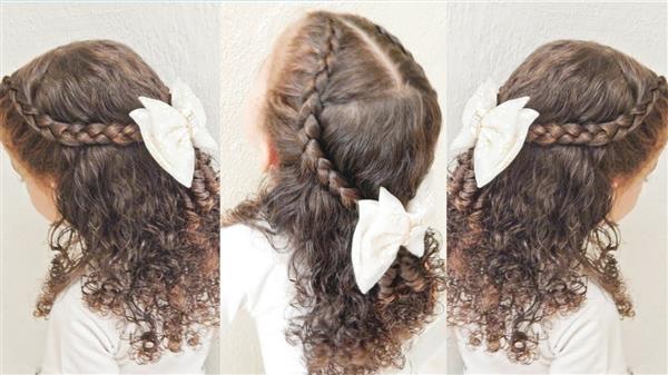 PENTEADO PARA CABELO CACHEADO, PENTEADO INFANTIL #4 #priscillasantos 