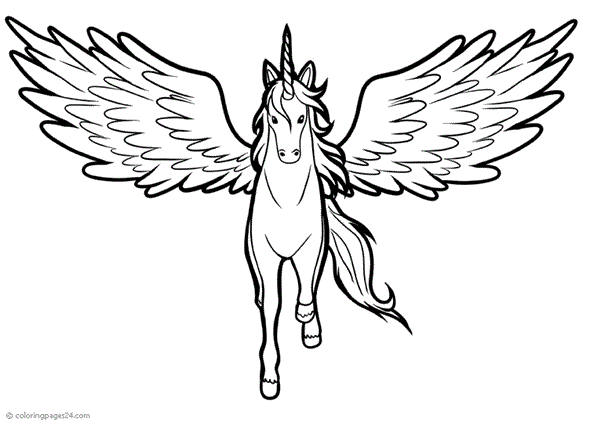 unicornio com asas