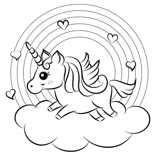 unicornio na nuvem
