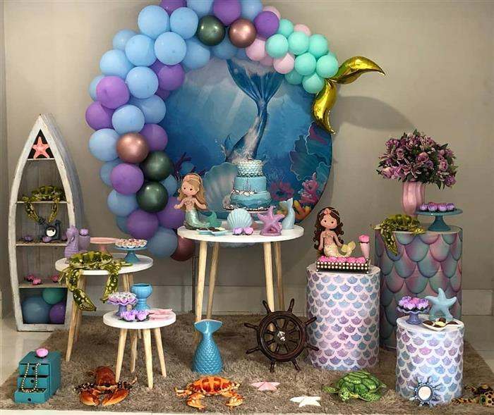 Decoração para Festa Pequena Sereia: Ideias