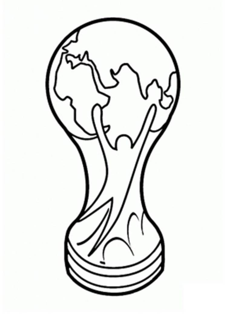 Troféu da Copa do Mundo para colorir