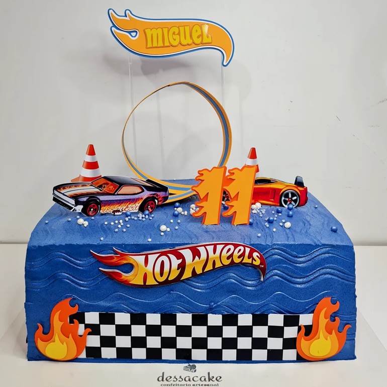 Bolo Hot Wheels: ideias fabulosas para decoração de aniversário