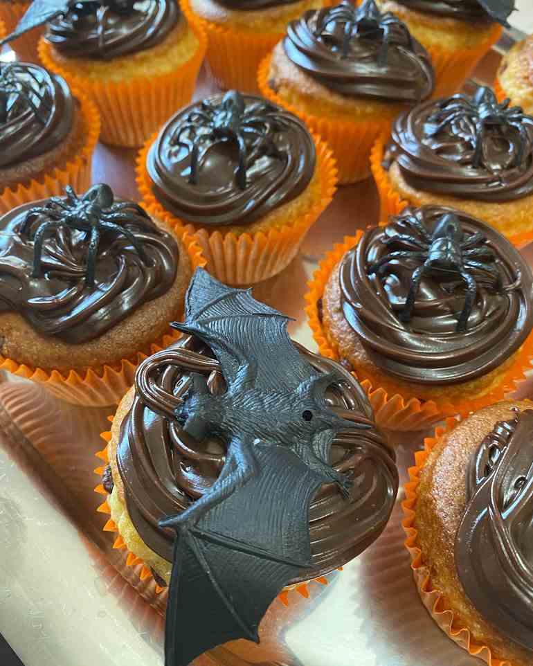 Cupcakes de insetos e animais Halloween