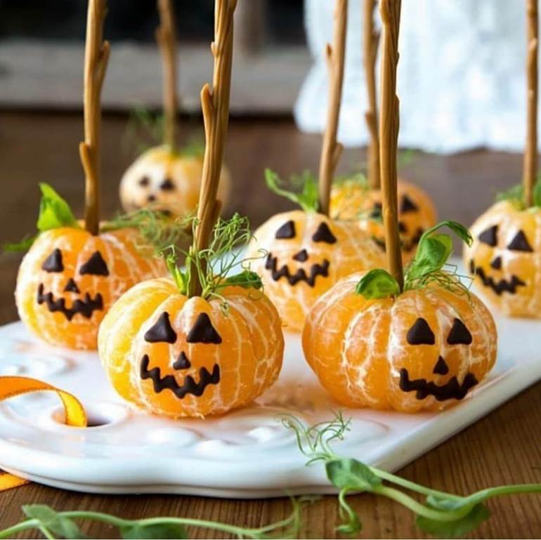 Frutas assustadoras Halloween