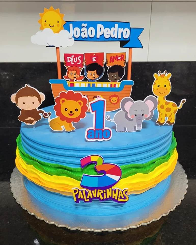 Bolo 3 Palavrinhas: 30 modelos fofos para uma festa super animada