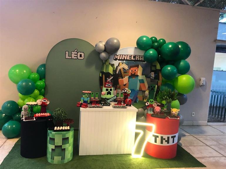 10 Ideias para Decoração de Festa Infantil Minecraft