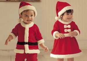 Roupa Infantil de Papai Noel