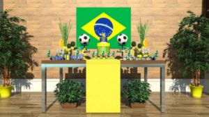 Decoração para Festa Infantil Copa do Mundo 2014
