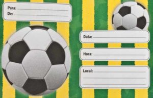 Modelos de Convites de Aniversário Infantil Copa do Mundo