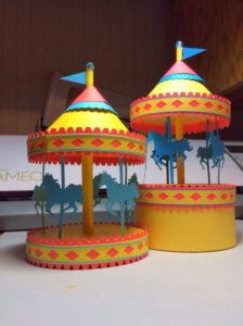 Carrossel de Papel para Montar com Molde      01