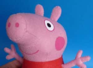 Molde Peppa Pig de Feltro em 3D