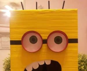 Minions de Caixa de Papelão Passo a Passo